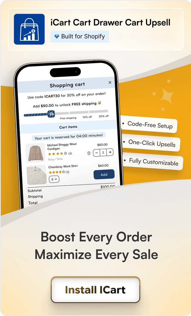 Install iCart on Shopify
