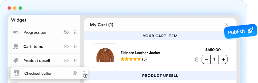 iCart drag-and-drop cart builder
